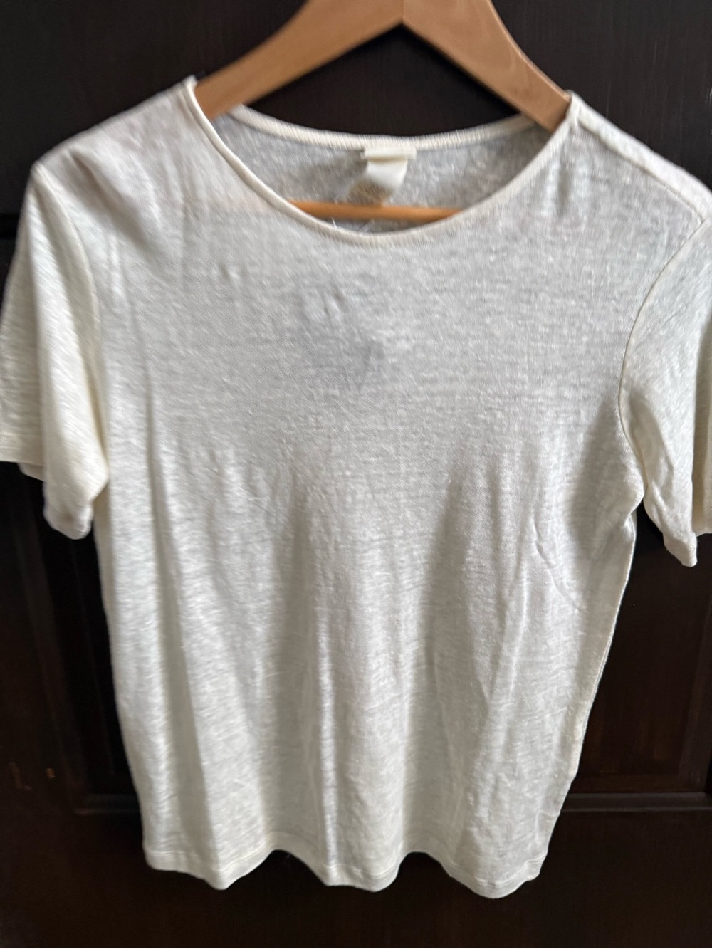 H&M women’s summer linen Crew Neck Short Sleeve Tee - NWT